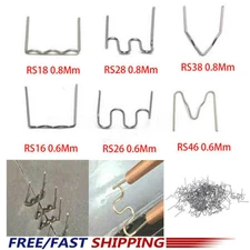 600 PCS Hot Staples For Car Bumper Fender Welder Stapler Plastic Repair Kits