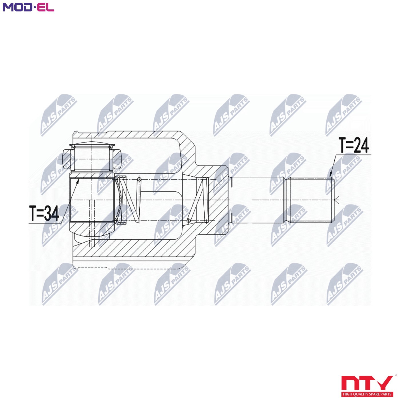 JOINT KIT DRIVE SHAFT NPW-CT-110 FOR CITROËN C3/AIRCROSS/II C-ELYSEE  OPEL