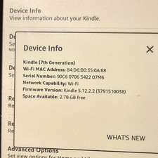 Amazon Kindle (7th Generation) 6 in Wi‑Fi eBook Reader 4 GB Black