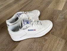 REEBOK MEN'S CLUB C 85 TRAINERS SHOES SNEAKERS WHITE GUM RETRO 80S NEW BNWT OG