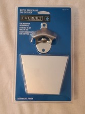 Everbilt Bottle Opener Cap Catcher Wall Mount Aluminum MPN 1002 341 047