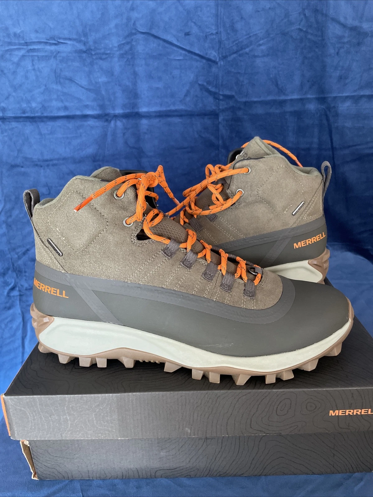 New Merrell Men’s Thermosnowdrift Mid Shell Waterproof Boots Size 14 M J19293