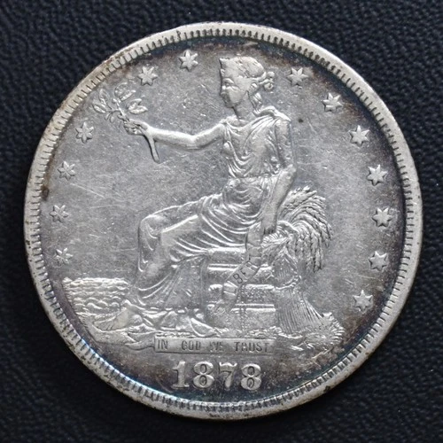 1878-S Trade Dollar AU