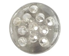 Clear Glass Flower Frog Round Floral Arrangement Holder Vintage 3 Inches