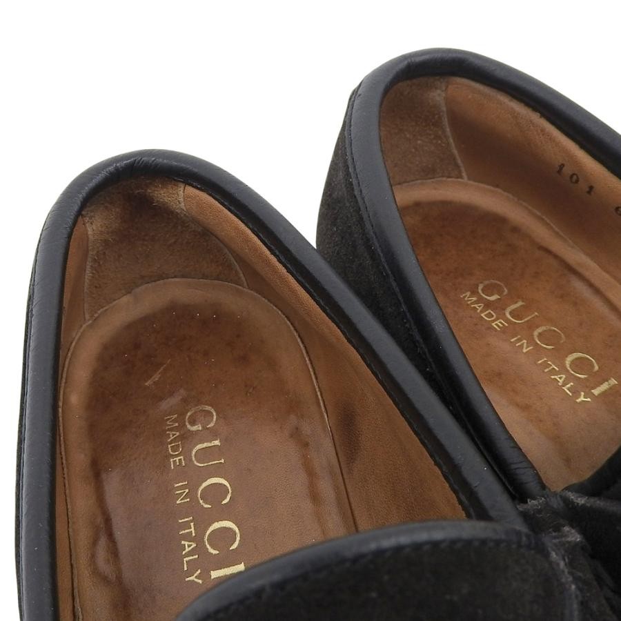 GUCCI Women's Horsebit Suede Loafers Dress Shoes Size:6.5/JP:23.5 141159K Authen thumbnail 7