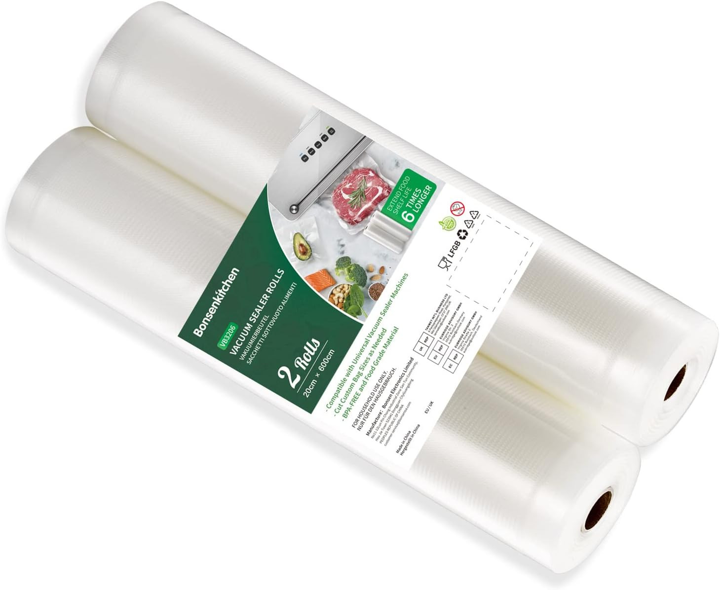 Rotoli Sottovuoto Goffrati 20x600 cm | 12 Metri di Freschezza Professionale