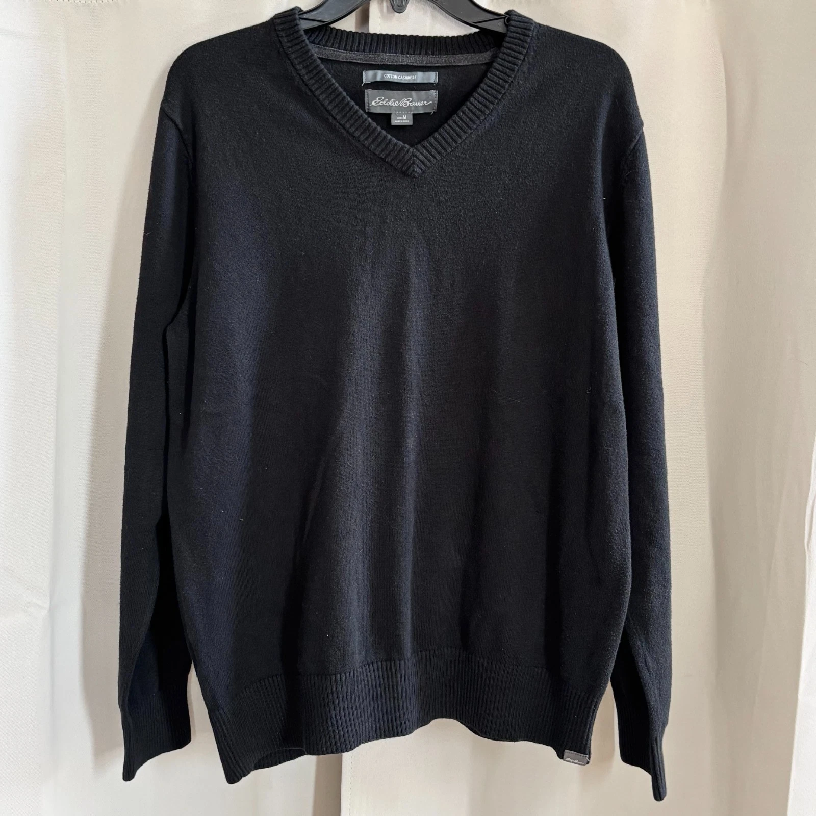 Eddie Bauer Sweater Men Oversized M Cashmere Blend Quiet Luxury Academia 18759