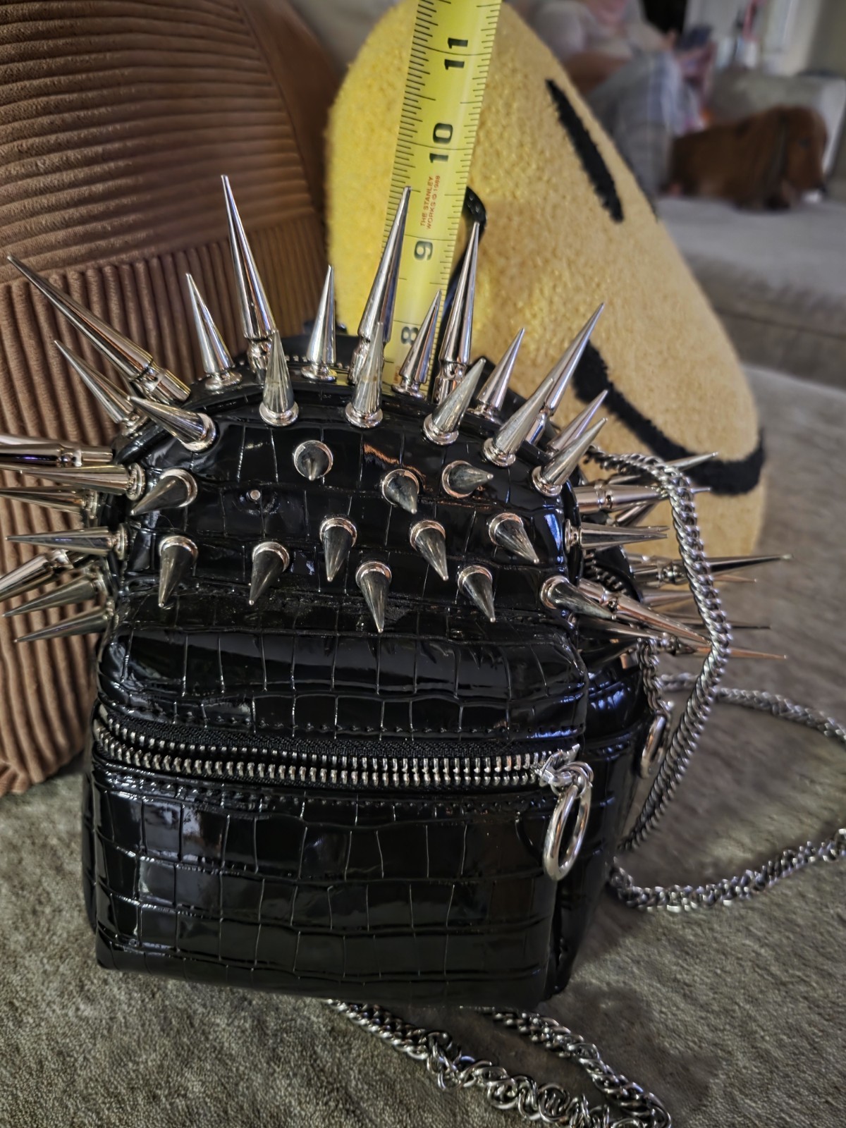 alternative leather black backpack - image 5