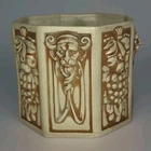 Weller Roma Octagonal Planter Jardiniere Antique Artist Rudolph Lorber Lion Head