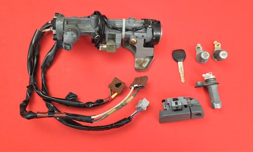 97-01 HONDA CR-V IGNITION SWITCH KEY LOCK CYLINDER ASSEMBLY UNIT SET FOR A/T OEM