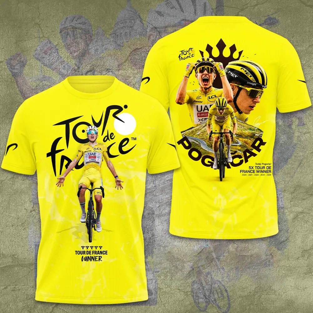 Tadej 2026 Tour de France Winner 3D Apparel Tshirt