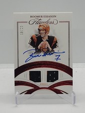 2025 Panini Flawless Football - Boomer Esiason #/20 - Game Used - On Card Auto