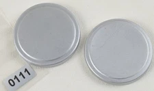 2)  Metal Lens Caps approx 42mm - Leica, Canon, Nikon etc