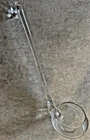 Vintage Clear Depression Glass Punch Bowl Ladle approx. 14 in EUC