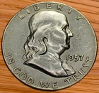 1957-D Franklin Half Dollar (VF)