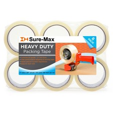 2" Heavy-Duty 2.7mil Clear Shipping Packing Moving Tape 60 yards/180' ea