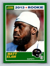 2013 Score #405 Matt Elam   RC Baltimore Ravens