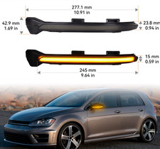 Coppia Frecce Dinamiche Fumè 12V 5W Specifiche Per Volkswagen VW Golf 7 7.5 GTI