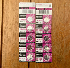 10x CR1620 3V Lithium Batteries Long Expiry Date, UK Supplier Quality Coin Cells