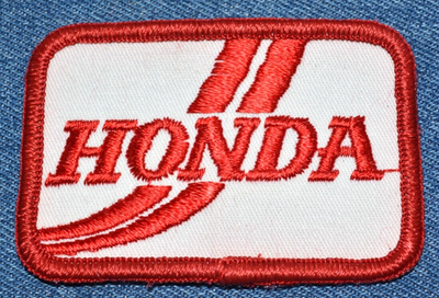 #ad Original Vintage 80s HONDA 3quot; Patch Dirt Bike ATV 3 Wheeler Car Motorcycle $8.09