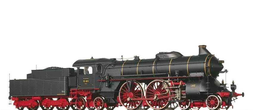 Lemaco - H0-073 Locomotiva A Vapore FS Gr 480 009, Targa In Ottone Livrea Nera Telaio Rosso Vagone Epoca Iii