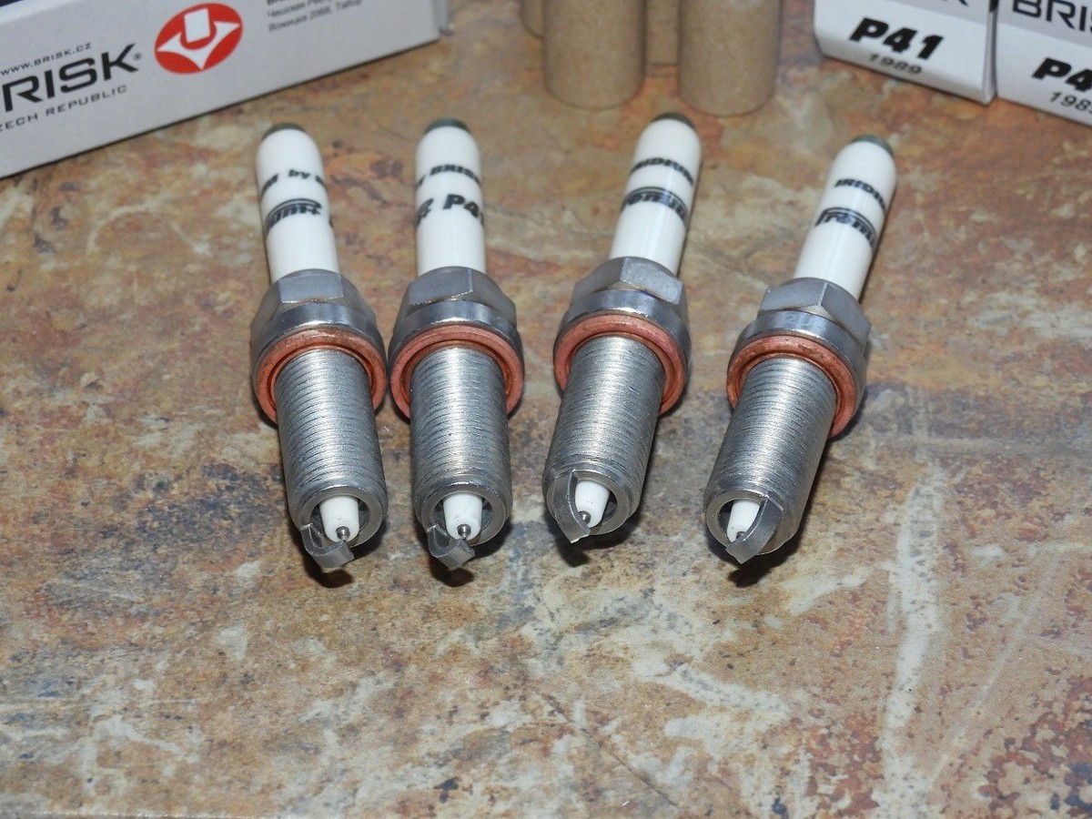 4x BRISK P41 Iridium Spark Plugs fit: Renault Duster - 1.3 TCe