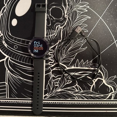 CMF by Nothing Watch Pro 46mm Metal Gray Case Black Silicone Band Android/iOS
