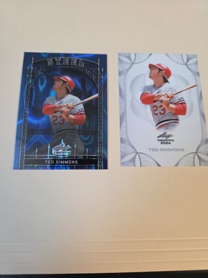 2024 Leaf Trinity  Steel Ted Simmons 5-49 /99 & #48- 2 Card Lot