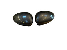 Paar Kohlefaser Stil Spiegelkappe Abdeckungen für Abarth Fiat 500 2007-2020