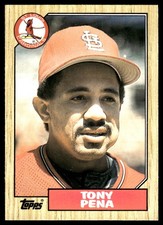 Tony Pena 1987 Topps Traded #95T Cardinals MLB READ FREE SHIPPING AutographDen