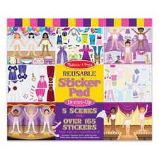 Reusable Sticker Pad Dress-Up - Melissa  Doug