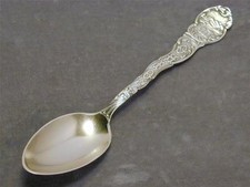 Antique Towle Ohio Embossed Wheat Field Sterling 5 5/8” Souvenir Spoon Silver