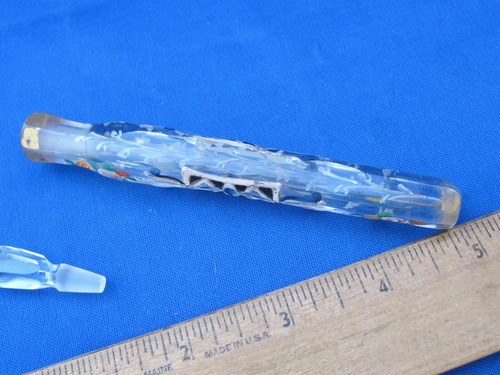 VIAL DE LÁGRIMAS DE VIDRIO PINTADO VICTORIANO ANTIGUO-SIN PRECIO BASE - Imagen 5 de 10