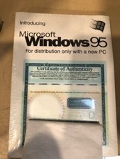 Microsoft Windows 95 CD NEW sealed w/ Certificate of Authenticity OEM w/ MSpress