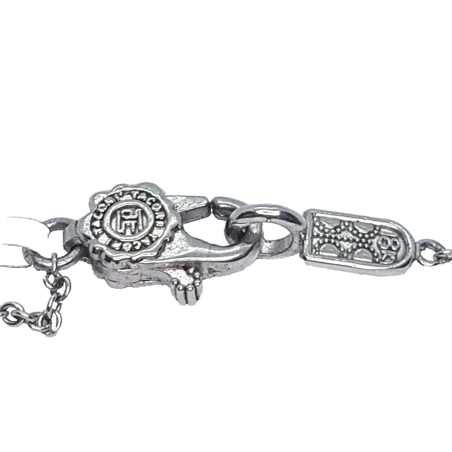 Beautiful "Tacori" 18K White Gold Diamond Halo Ne… - image 5