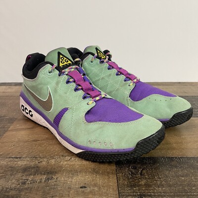 Nike ACG Dog Mountain Sneaker Size 15 Mens Green Purple 2018
