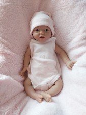 Beau Bébé reborn sexué fille entièrement en silicone - 38 cm pour 1kg800