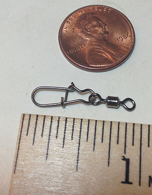 50 pc 7/0 40lb 18kg P-LINE EASY LOK ROLLING BARREL SWIVEL CROSS LOCK FAST SNAP