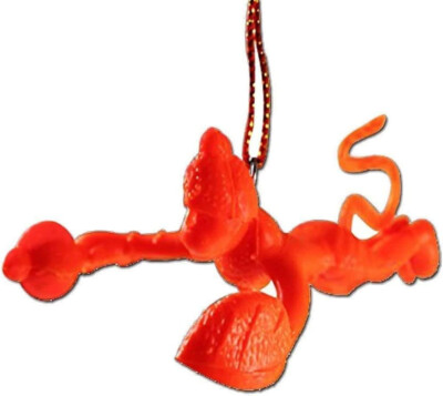 Flying Lord Hanuman Power & Protection Hindu God Hanging Idol For Car Orange