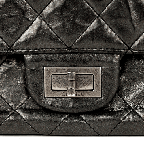 CHANEL Bag 2.55 Reissue Aged CALFSKIN Leather Large 227 SHW CERTIFIED AUTHENTIC - Picture 2 of 9