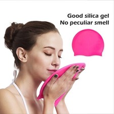 Image of Silicone Swimming Cap With Ear Pockets Long Hair Large For Men Ladies Women Hat