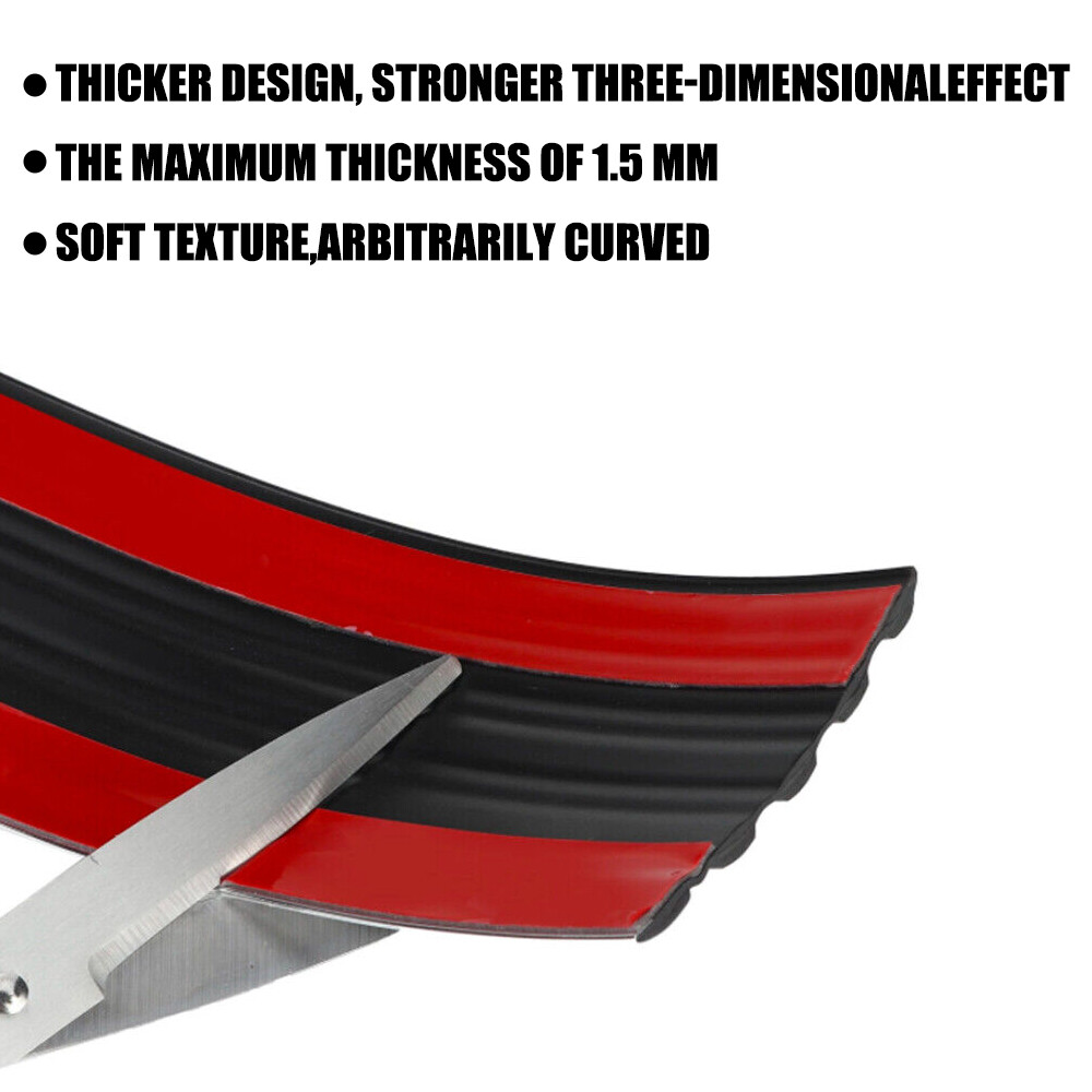 Car Trim Strip Self-Adhesive Automotive Side Body Moulding Decor Trim 2.5x118 in