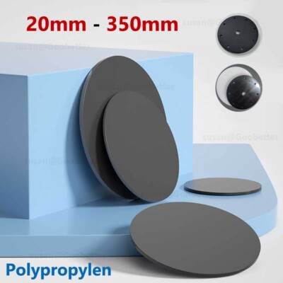 Circles Cut Disc Circles Round Black PP Plastic Custom Sizes Available 20-350mm