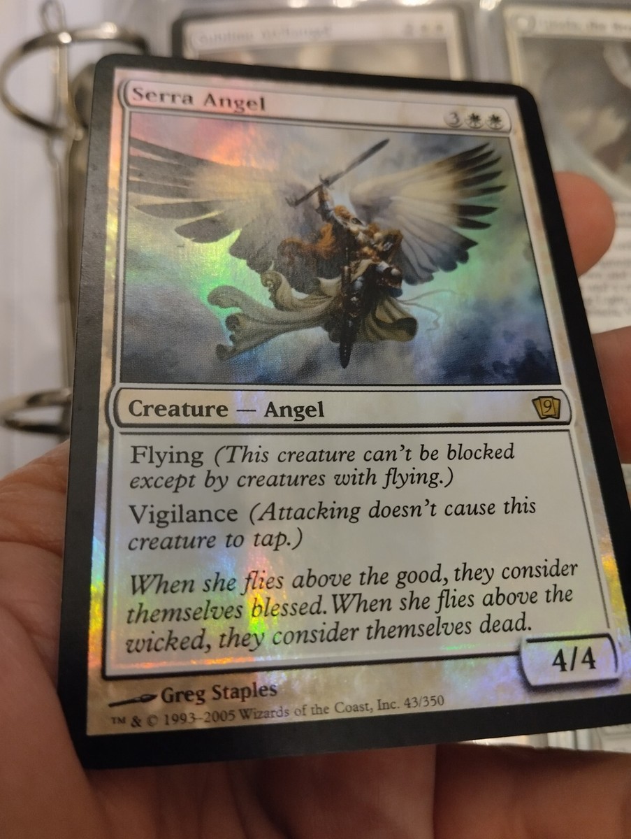 MTG SERRA ANGEL FOIL ENG [Good] 9th Ninth Edition 2005 Rare