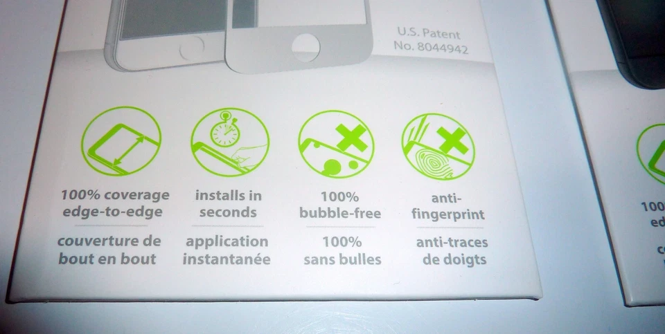 Moshi 1 Negro y 1 Blanco AG iVisor Protectores de Pantalla 2 iPhone 6 Plus / 6s Plus Foto 4 de 4