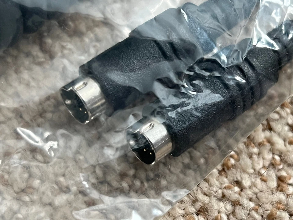 Model M Coiled SDL to PS/2 Y Cable Cord BLACK IBM LEXMARK Keyboard Trackball NEW - Image 4 of 4