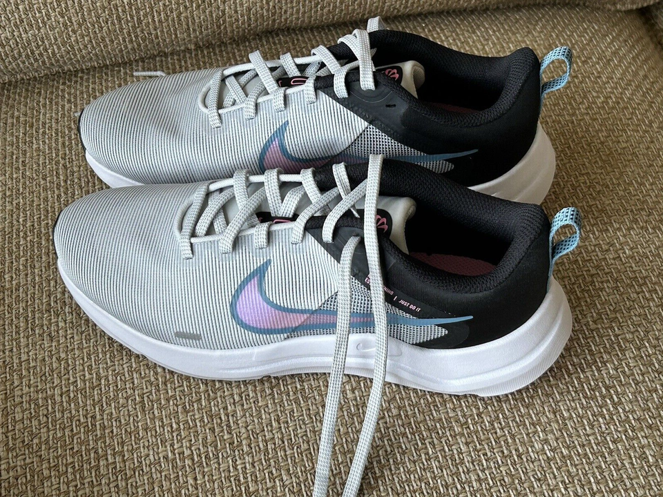 New! NIKE Women's Downshifter Running Shoes Multi Color Mesh Dust/Pink