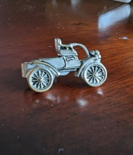 Винтажный 1904 изогнутый приборной панели Oldsmobile старинный автомобиль галстук застежка зажим булавка бар олова - Изображение 2 из 4