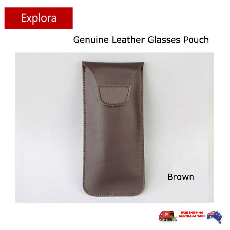Genuine Leather Glasses Pouch Eyeglasses Reading, Spectacles