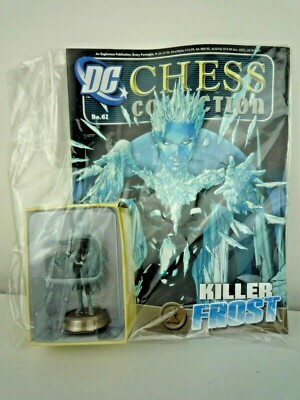 EAGLEMOSS DC SCHACHKOLLEKTION #62 KILLER FROSTFIGUR & MAGAZIN SCHWARZES PAWN
